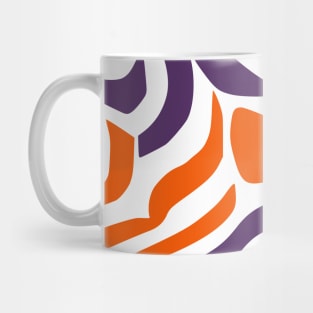 Red Orange Blue Teal Abstract Art Mug